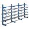 Kragarmregal K 1000, Set, einseitig nutzbar, H2000xB2500xT500 mm, RAL 5010 enzianblau