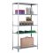 Fachbodenregal Schraubsystem, Grundregal, H2000xB1000xT500, 5 Fachböden, Fachlast 85kg, RAL 7035 lichtgrau