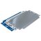 MULTIplus-Tiefenriegel gelocht, Tiefe 800 mm, RAL 5010 / enzianblau