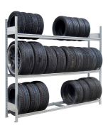 Räder-/Reifenregal, Grundregal, H3500xB2250xT400 mm, Fachlast 400 kg, Feldlast 2000 kg, verzinkt