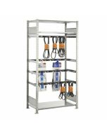 Keilriemenregal, Grundregal, H2000xB1000xT500 mm, Fachlast 150 kg, Feldlast 1300 kg, verzinkt