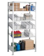 Kombibodenregal, Grundregal, beidseitig nutzbar, H2000xB1000xT500 mm, verzinkt