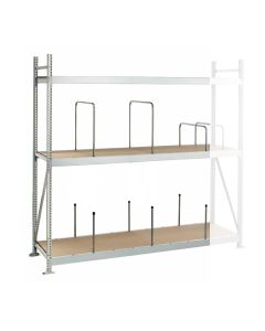 Weitspannregal WS 3000, Anbauregal, Spanplatten, H3000xB2000xT1000 mm, 5 Fachebenen, verzinkt