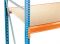 Zusatzebene, Spanplatten,  Breite 1785mm, Tiefe 600mm blau / orange / verzinkt