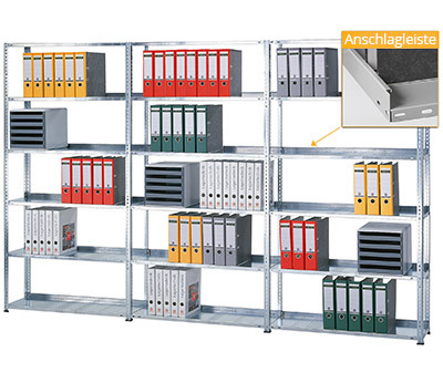Büroregal Schraubsystem
